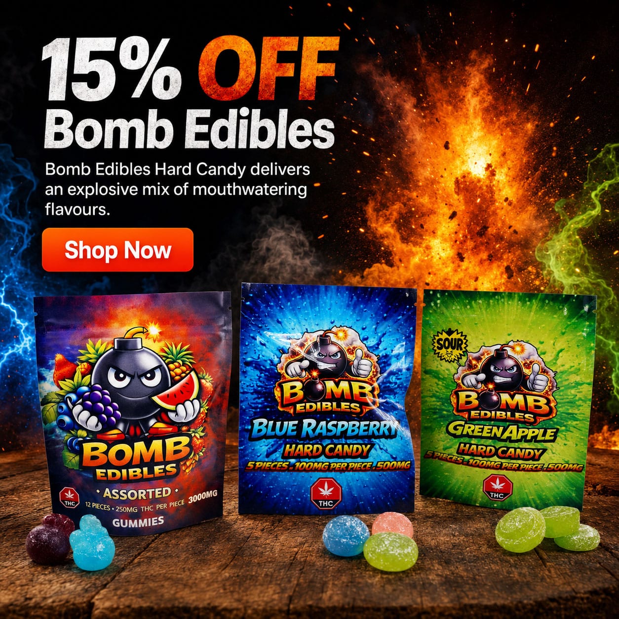 bomb edibles banner bomb edibles banner