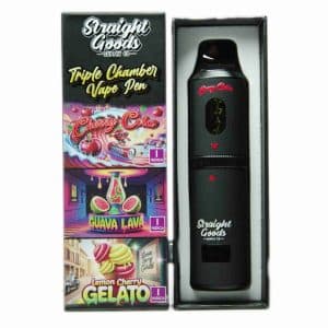 Buy Straight Goods - Triple Chamber Vape - Cherry Cola + Guava Lava + Lemon Cherry Gelato (3 Grams + 3 Grams + 3 Gram) at Wccannabis Online Shop