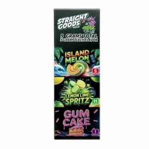 Buy Straight Goods - Triple Chamber Vape - Island Melon + Lemon Lime Spritz + Gum Cake (3 Grams + 3 Grams + 3 Gram) at Wccannabis Online Shop