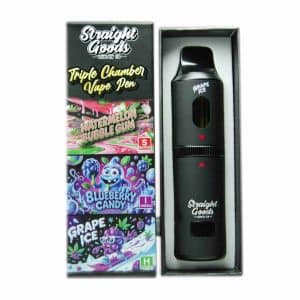 Buy Straight Goods - Triple Chamber Vape - Watermelon Bubblegum + Blueberry Candy + Grape Ice (3 Grams + 3 Grams + 3 Gram) at Wccannabis Online Shop