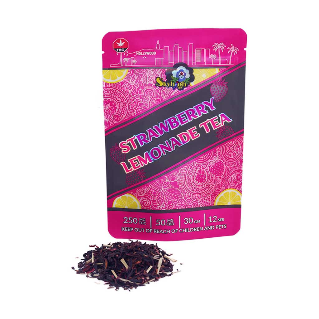 Z15A1 STRAWBERRYLEMONADETEA SKYHIGHMEDICATEDTEA Buy Sky High Tea - Strawberry Lemonade Tea - 250mg THC + 50mg CBD at Wccannabis Online Shop