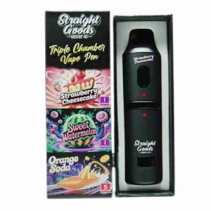 Buy Straight Goods - Triple Chamber Vape - Strawberry Cheesecake + Sweet Watermelon + Orange Soda (3 Grams + 3 Grams + 3 Gram) at Wccannabis Online Shop