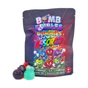 Buy Bomb Edibles - 1200mg THC Gummy - Assorted at Wccannabis Online Shop