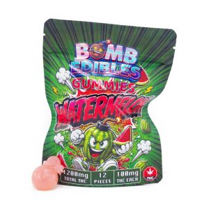 Z16A2 WATERMELON 1200MGGUMMIES BOMBEDIBLES Buy Bomb Edibles - 1200mg THC Gummy - Watermelon at Wccannabis Online Shop