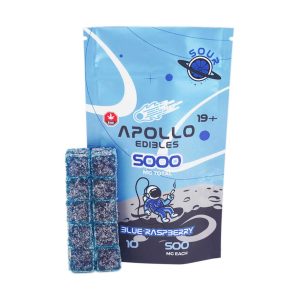 Buy Apollo Edibles - Sour Blue Raspberry Cubes 5000mg THC at Wccannabis Online Shop