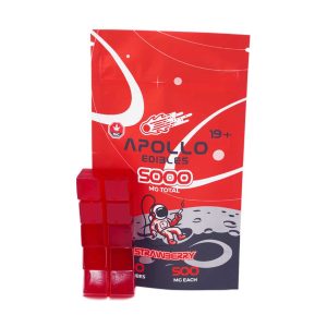 Buy Apollo Edibles - Strawberry Cubes 5000mg THC at Wccannabis Online Shop